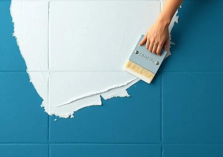 Ponçage et rebouchage des fissures avant mise en peinture